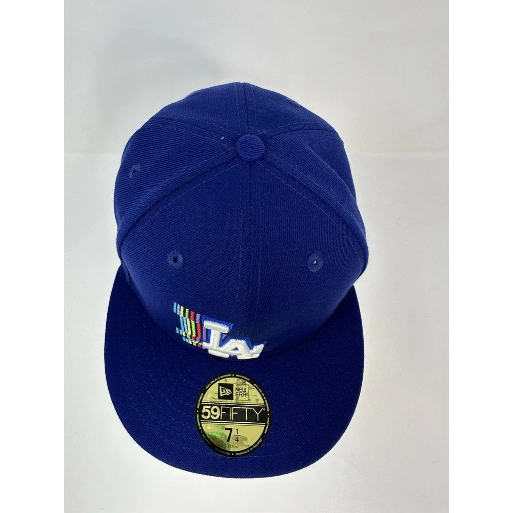 Los Angeles Dodgers Hat Fitted 7 1/4 New Era 59FIFTY 50th Annivers Stadium NEW